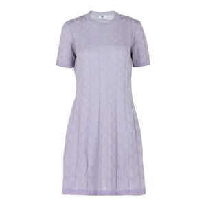 M Missoni Textured Geo Pattern Mini Dress Purple Womens